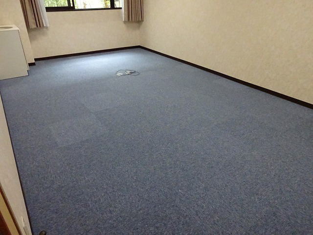 老人ホーム施設I　タイルカーペット/アフター画像
